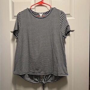 💙💙J. Crew Striped Navy and White Women's Top
